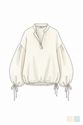 Elle Shirt V领手绘